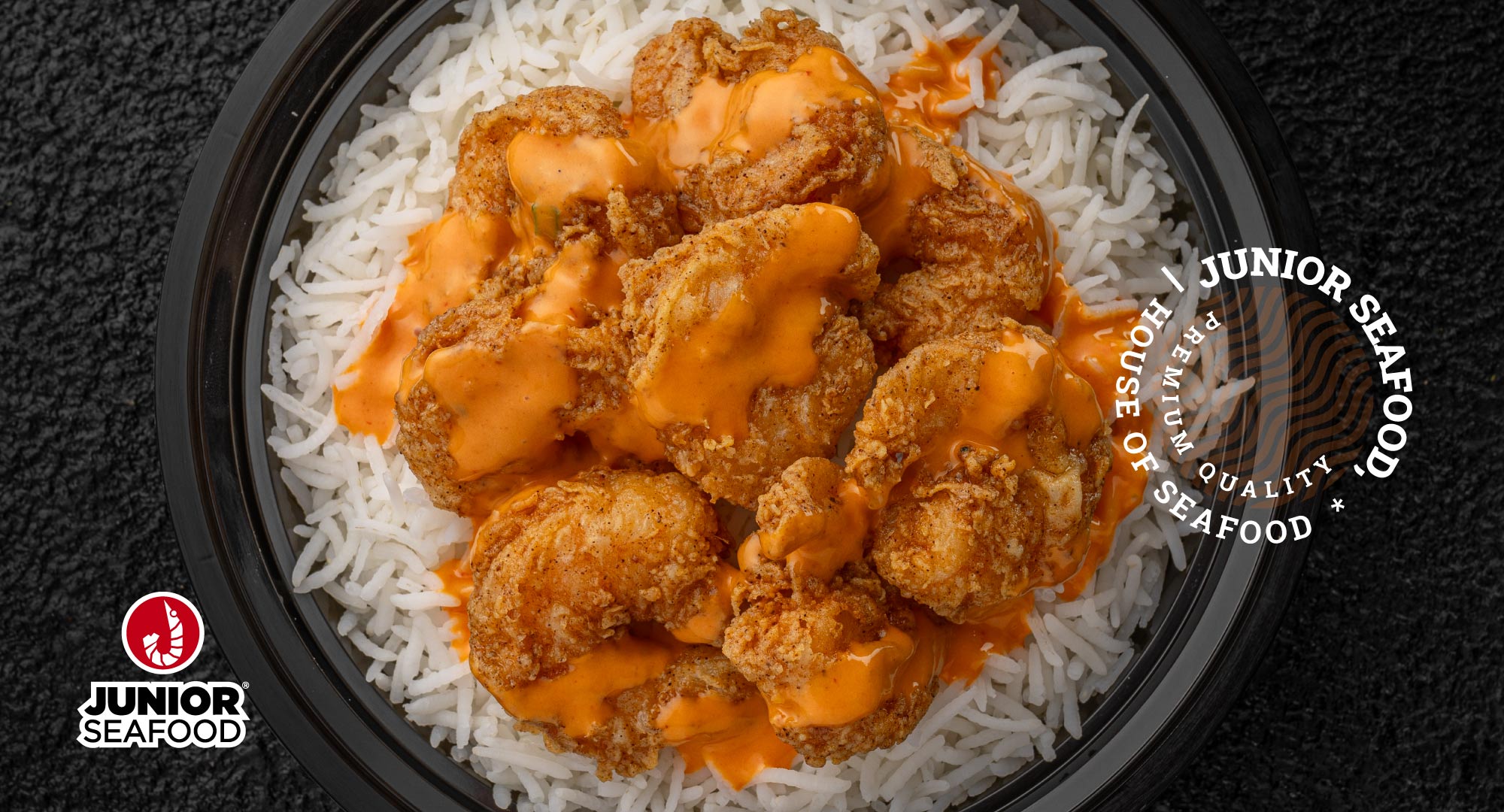 Tasty Dynamite Shrimp for Seafood Lovers - Junior Seafood Craving Something Extra? Taste Our Flavor-packed Dynamite Shrimp Rice Bowl